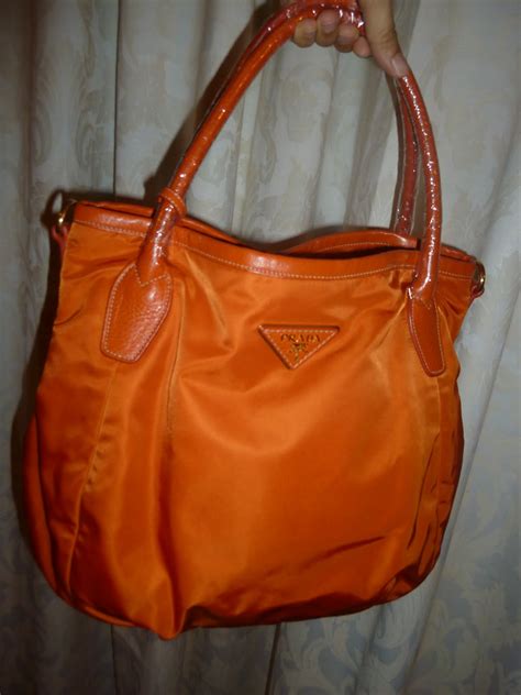 prada nylon orange